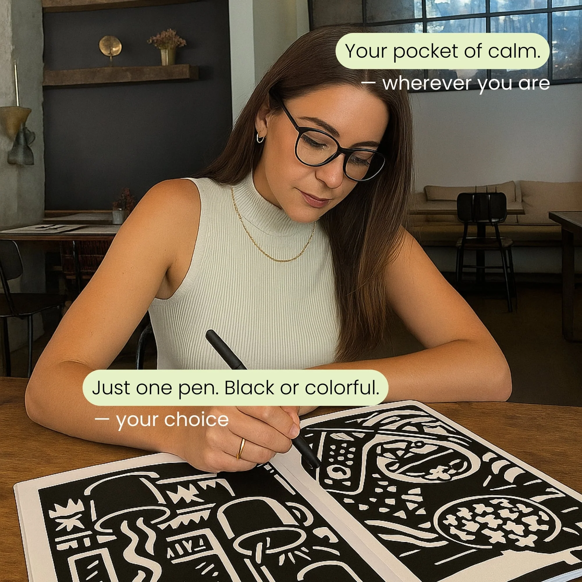 One Color Coloring Book - Flowers Edition - Image 3